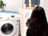 泊西米亚水墨画：《颜如荷花》2022年