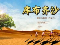 库布齐沙漠/日落微霞