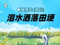 泪水洒落田埂/梅焕生