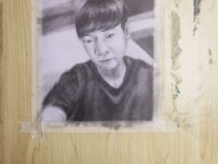 童小汐素描：授业恩师北野先生肖像