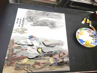 童小汐：临许大寿《画龙点睛图》