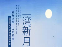 赵进华｜一弯新月映荷塘
